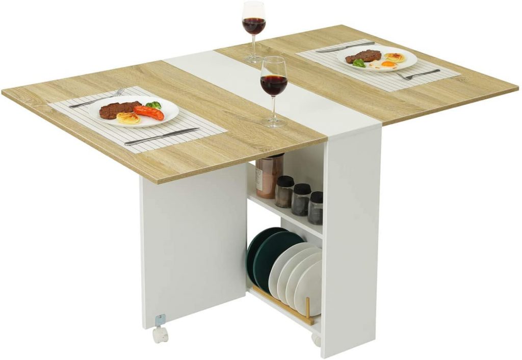 Tiptiper Folding Dining Table Multifunctional Furniture For Small Spaces