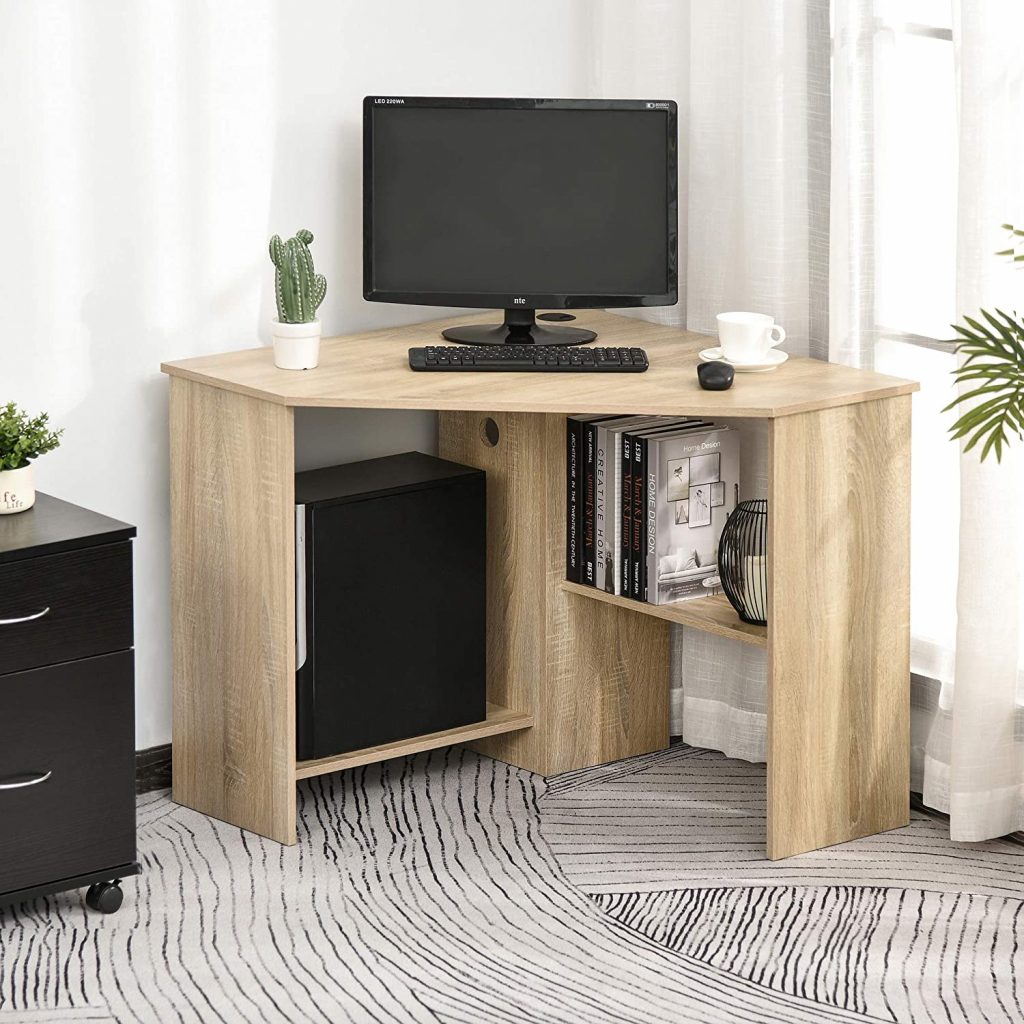  Wooden Corner Computer Desk