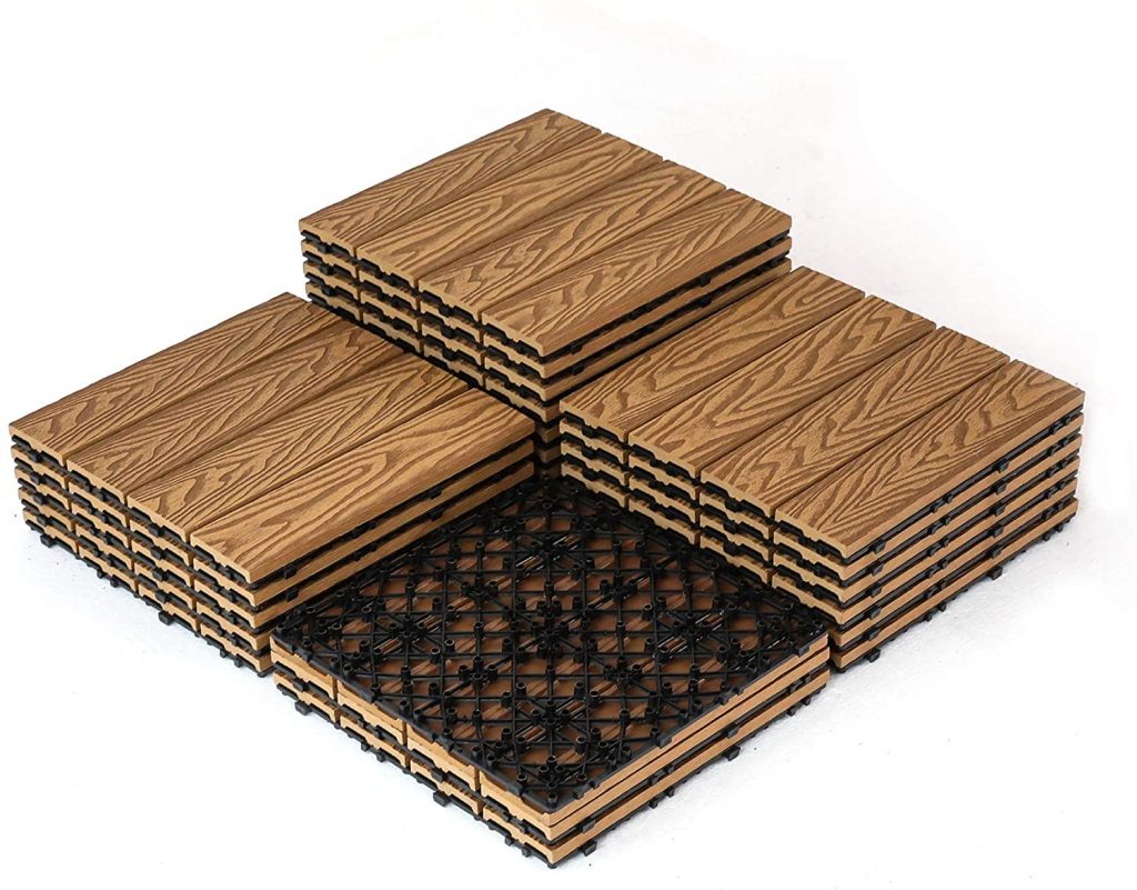 PandaHome Plastic Composite Deck Tiles