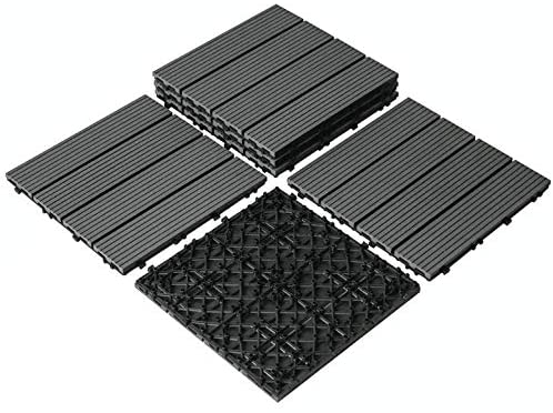 PandaHome Wood Plastic Composite Deck Tiles