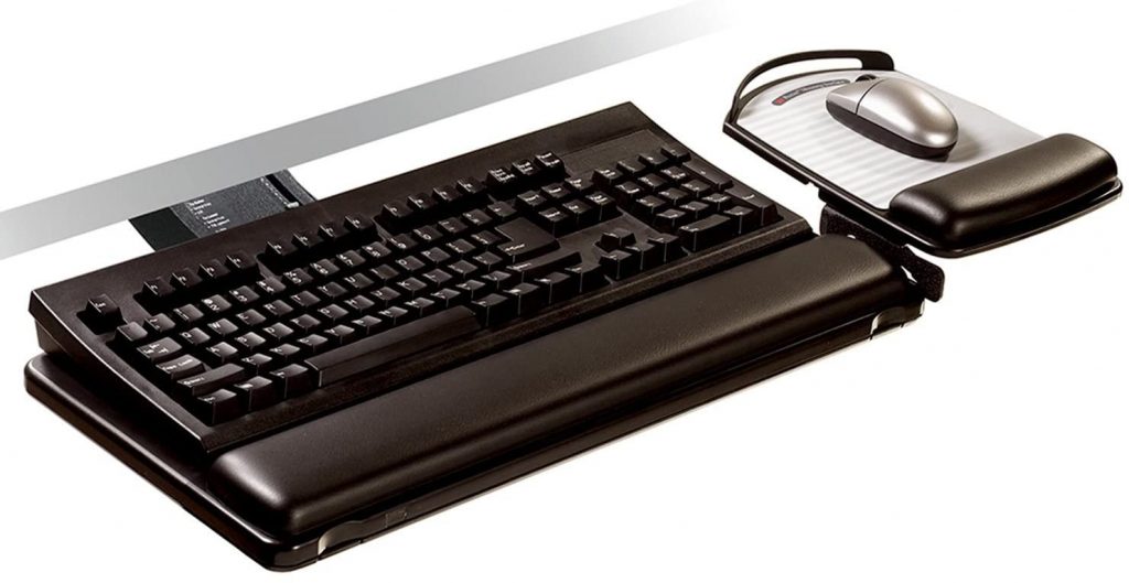 3M Easy Adjust keyboard tray.