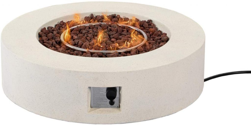 COSIEST Outdoor Propane Fire Pit Coffee Table