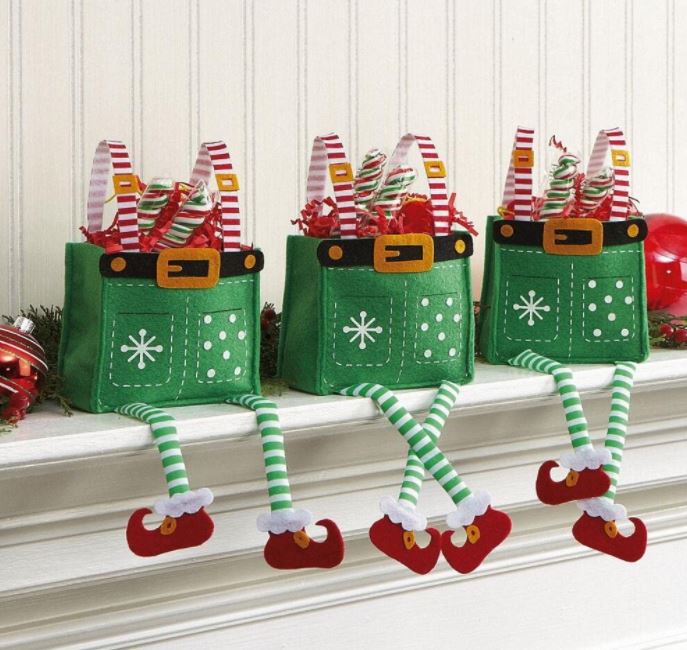 CURRENT elf Christmas gift bags.