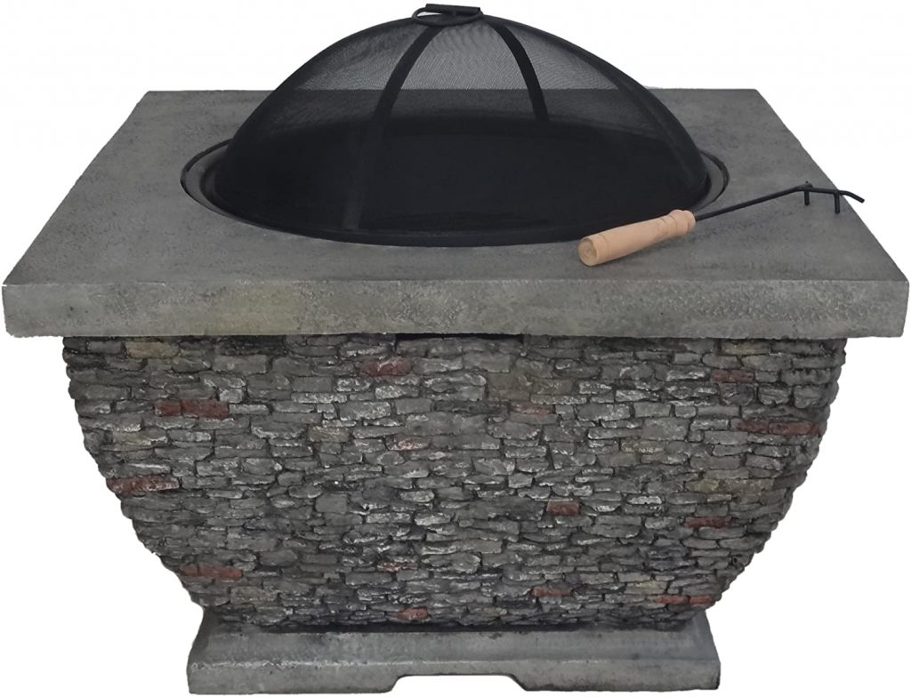 Christopher Knight Home Wood Burning Square Fire Pit