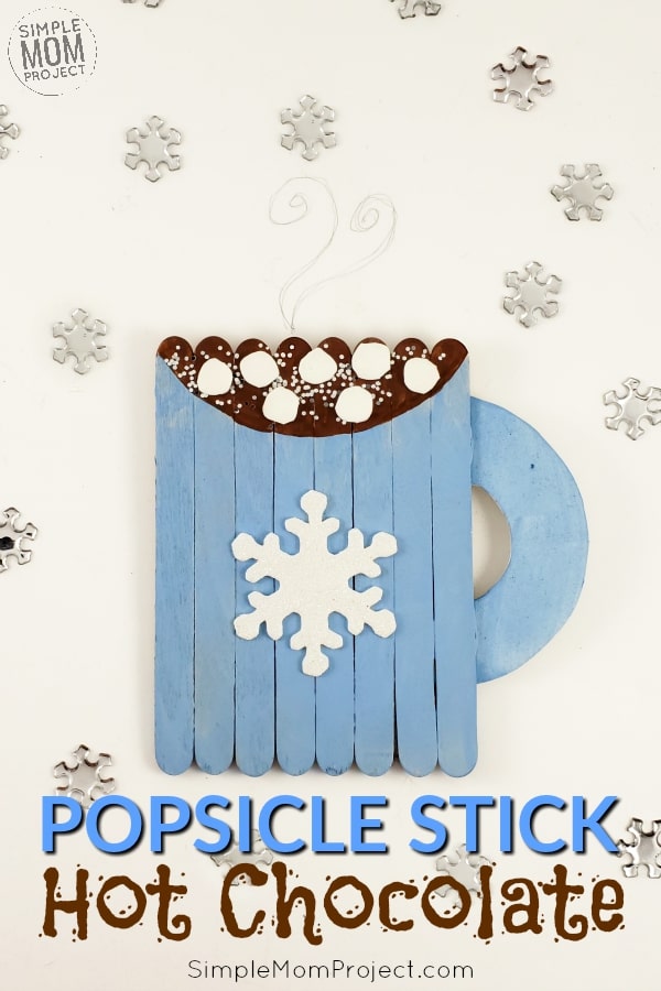 Hot Chocolate Popsicle Stick Coasters