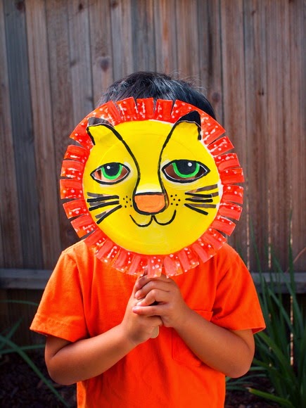 Lion Mask Paper Plate Crafts