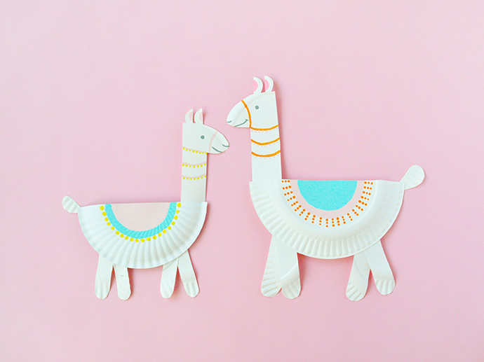 Llama Paper Plate Crafts