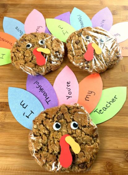Thanksgiving turkey cookies 