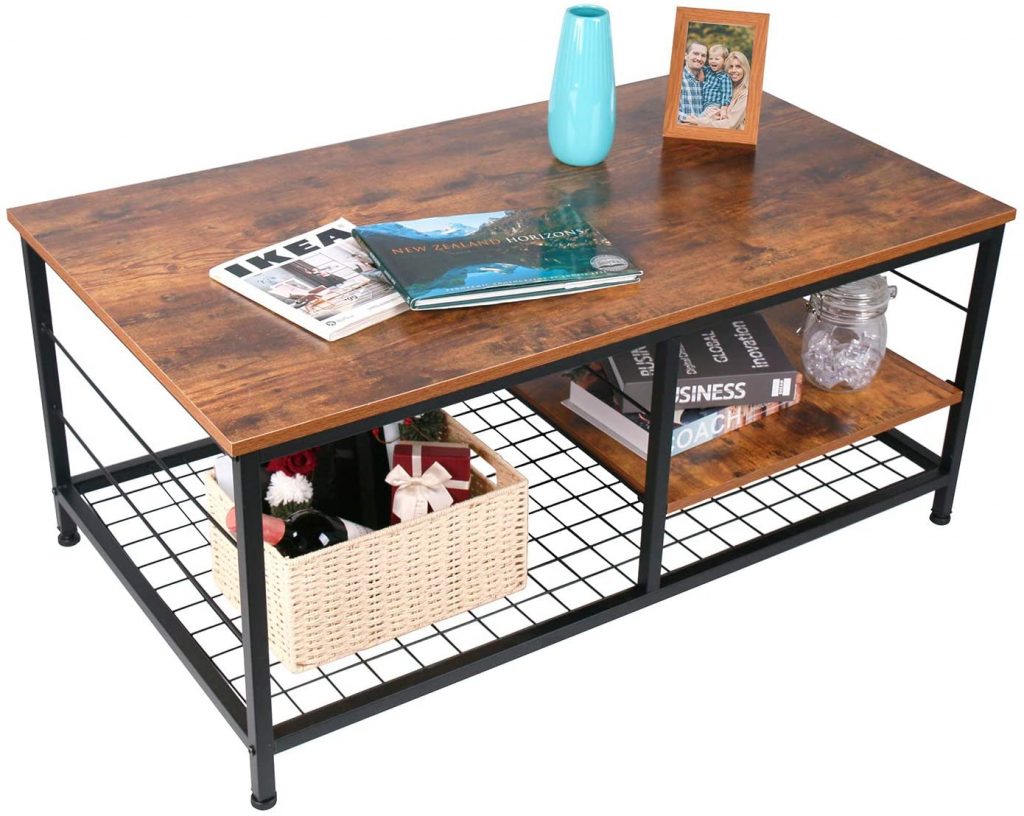 Coffee Table with Storage Shelf