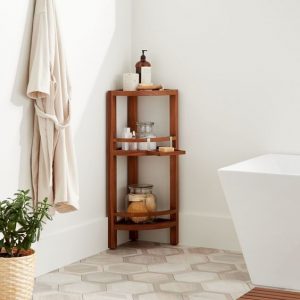 Small Bathroom Corner Shelf
