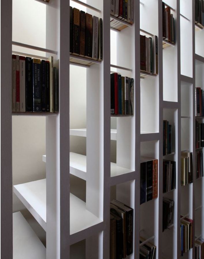 Bookcase Screen staircase idea