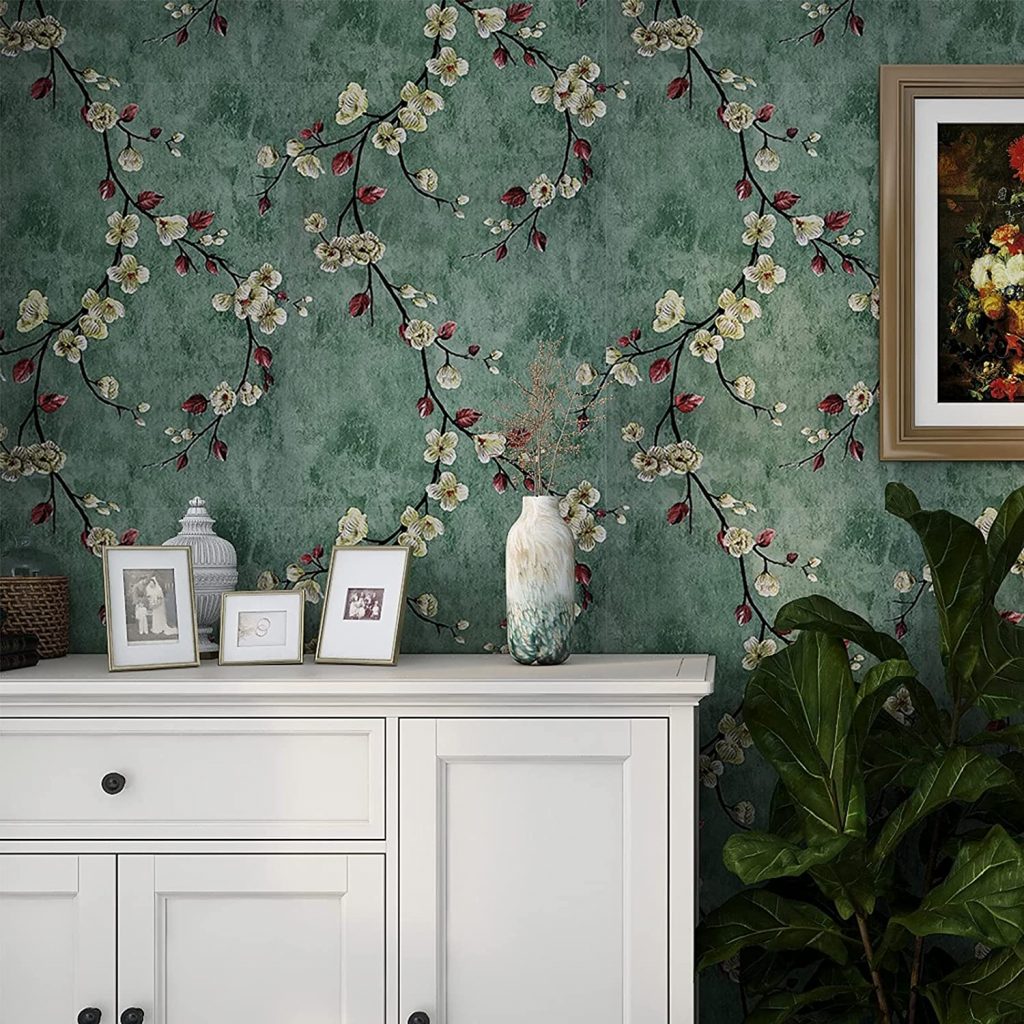 Nouveau luxe Gemma Floral Trail Métallique Feuille Fleur Sparkle 10M Wallpaper Rouleau 