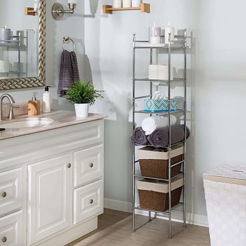 13 Bathroom Corner Shelves For Extra, Bathroom Corner Storage Ideas