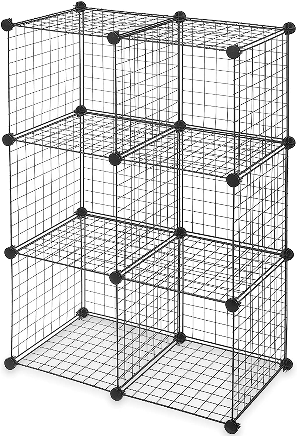 Topline 6-Cube Modular Wire Storage Cubbies