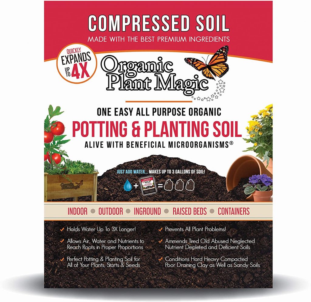 Compressed Organic Potting Soil