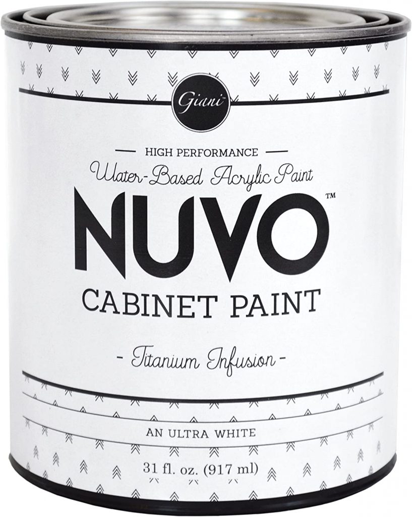 Giani Granite Nuvo Cabinet Paint in Titanium Infusion color
