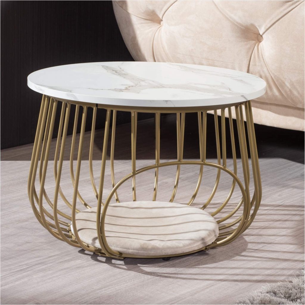 Moncot Gold Round coffee table