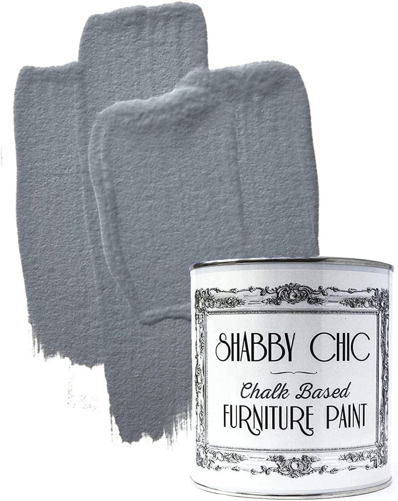 Shabby Chic Chalked Furniture Paint Pebble Grey color