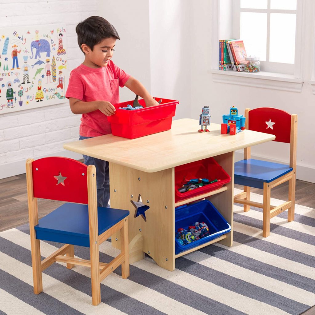 Wooden Star Table & Chair Set
