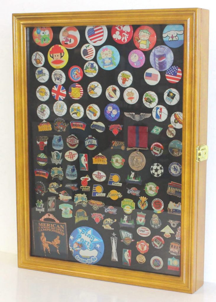 DisplayGifts Collector Medal Lapel Pin Display Case