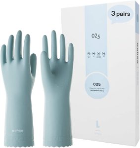 LANON Wahoo 3 Pairs PVC Household Cleaning Gloves