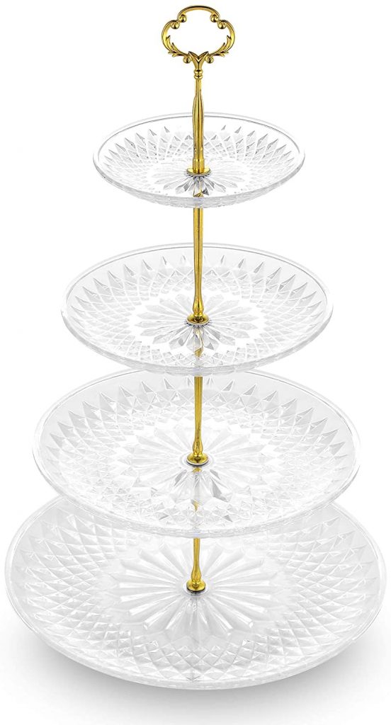 NWK 4-tiered Crystal Cupcake Stand