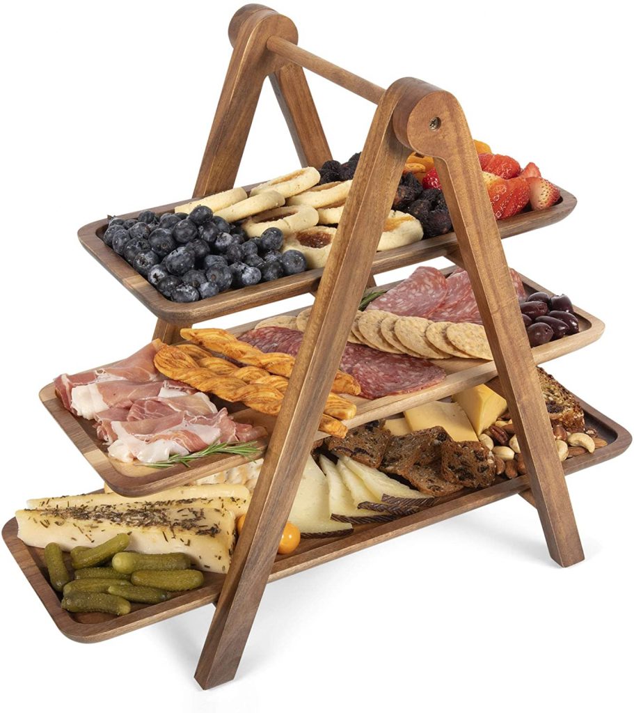 Toscana 3-tiered Charcuterie Boards Wood Serving Ladder Tray