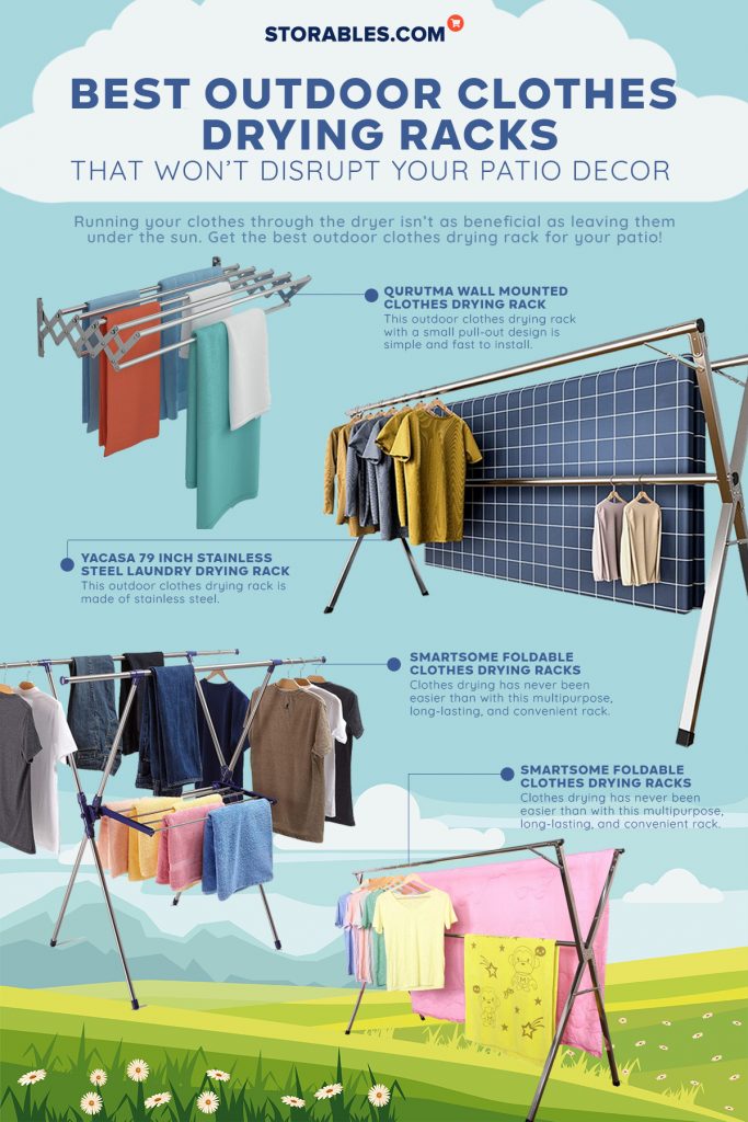 Best Outdoor Clothes Drying Rack That Won T Disrupt Your Patio Decor - Wall Mounted Laundry Drying Rack Outdoor