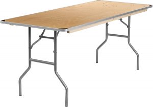 Flash Furniture 6-Foot Rectangular Folding Banquet Table