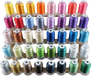 New Brothread 40 Colors Polyester Embroidery Machine Thread Kit