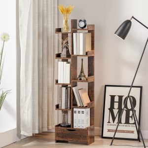 Bookshelf Tree with Drawer