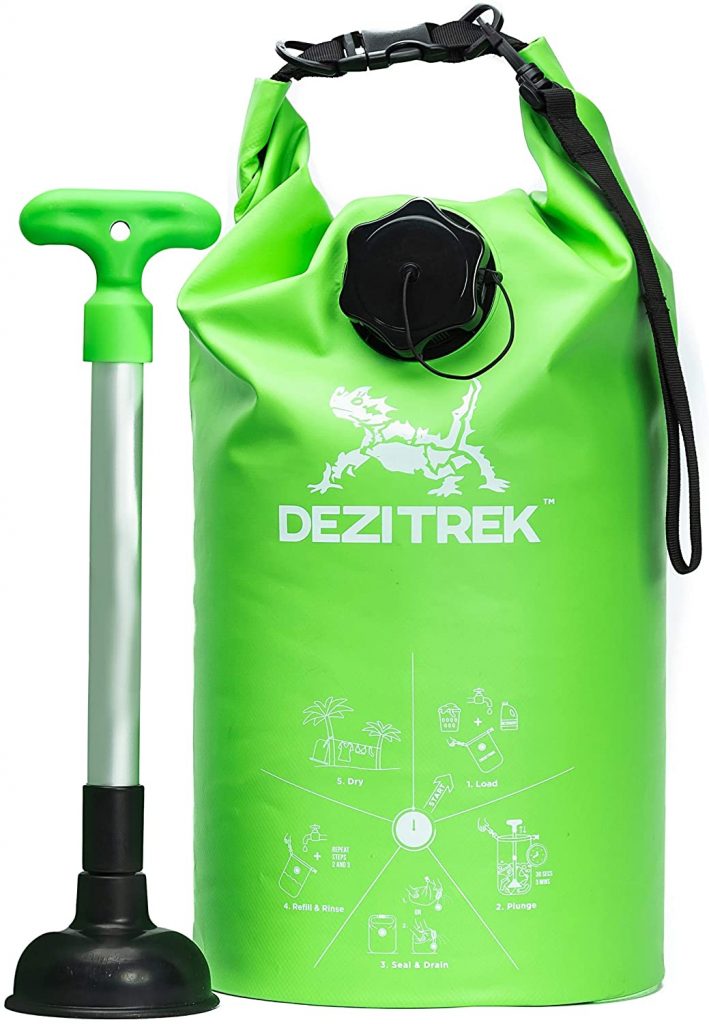 1. Dezitrek All in One Handwash Bag Portable Washing Machine
