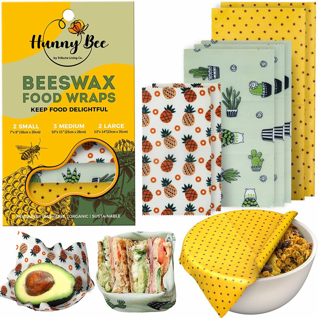 HUNNYBEEE Beeswax Reusable Food Wraps