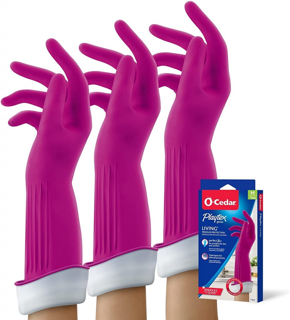 Playtex Living Reuseable Rubber Dishwashing Gloves