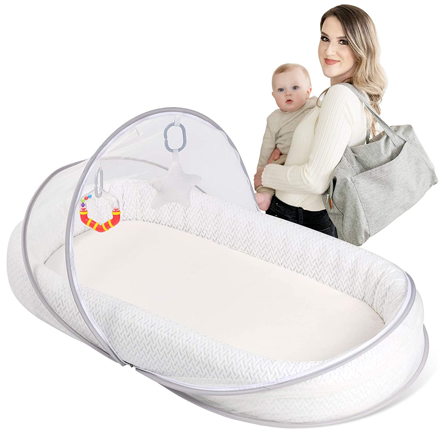 5. Lupantte Inflatable Portable Baby Lounger