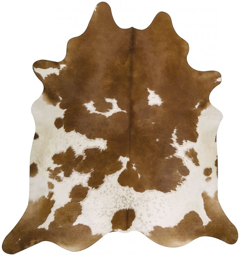 Pure Brown&amp; White Superior Cowhides Rug
