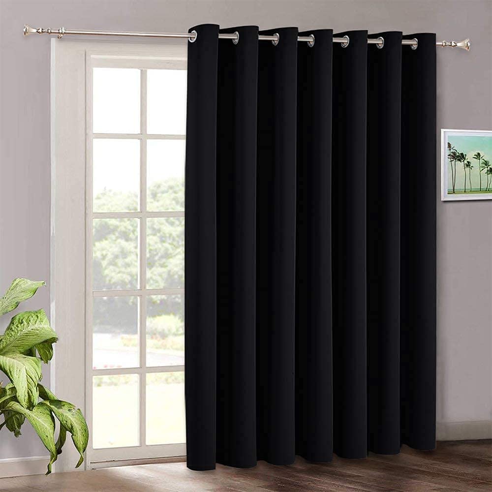RYB HOME Slider Room Divider Partition Screen Closet Curtains