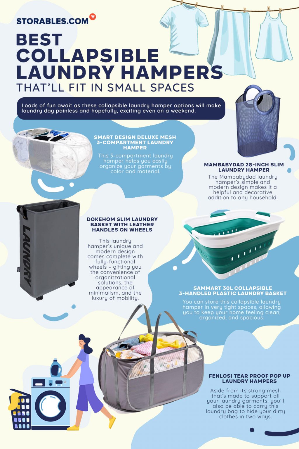 9 Best Collapsible Laundry Hampers That'll Fit In Small Spaces Storables