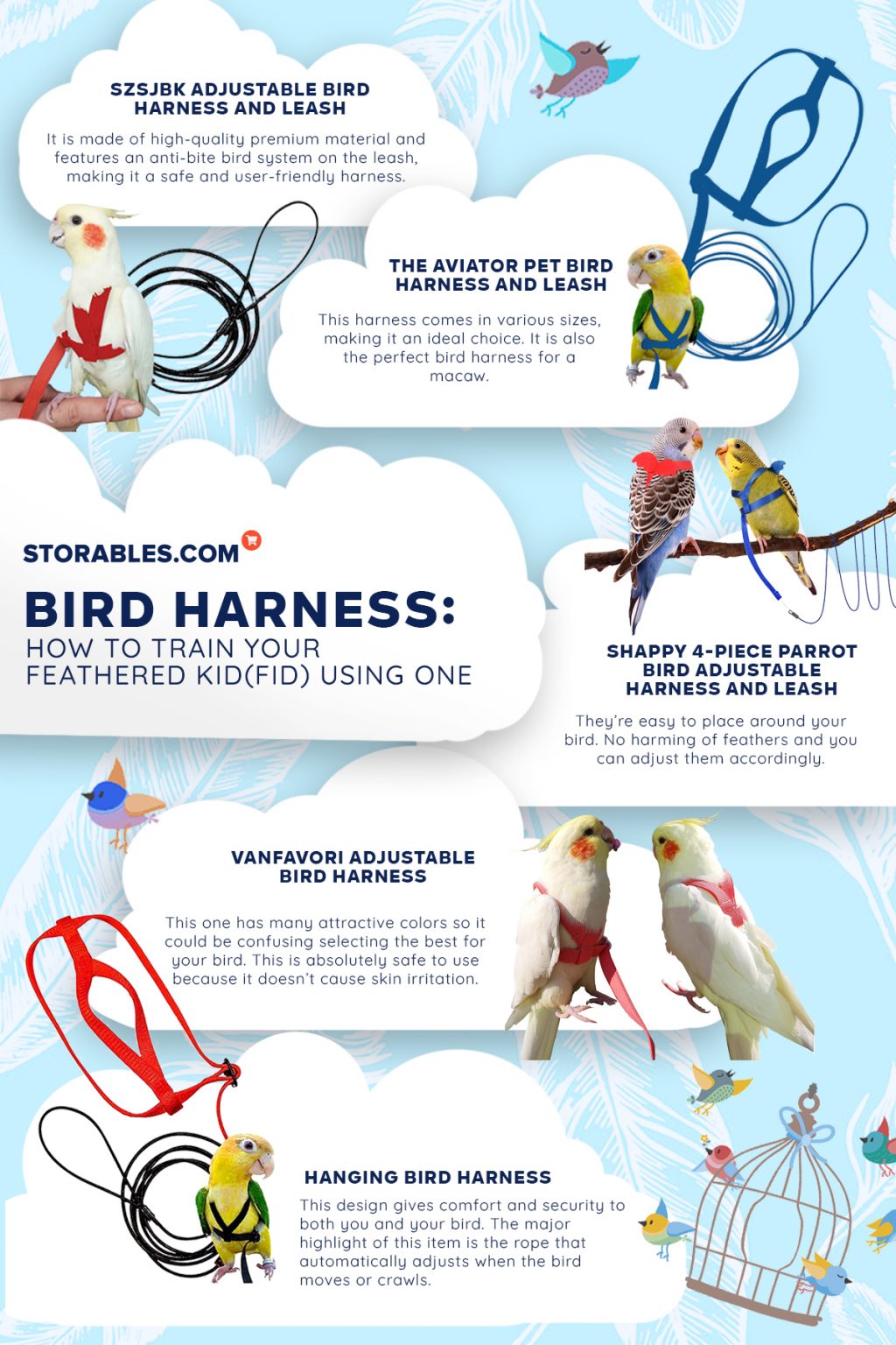 Bird Harness How To Train Your Feathered Kid(Fid) Using One