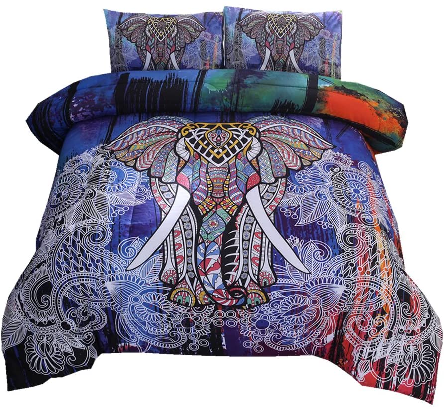Bohemian Elephant Comforter Set