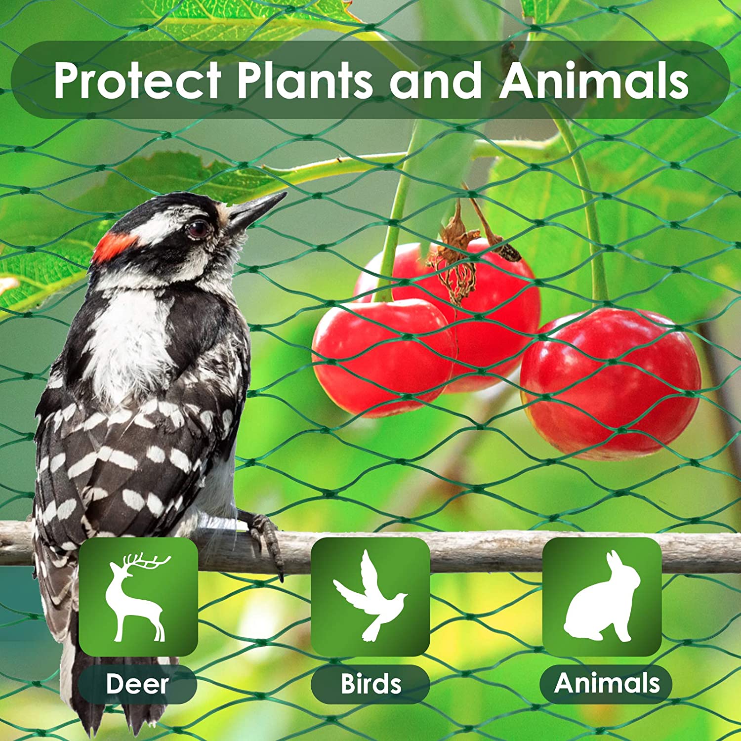 1. ROULAN Bird Netting for Garden Protect