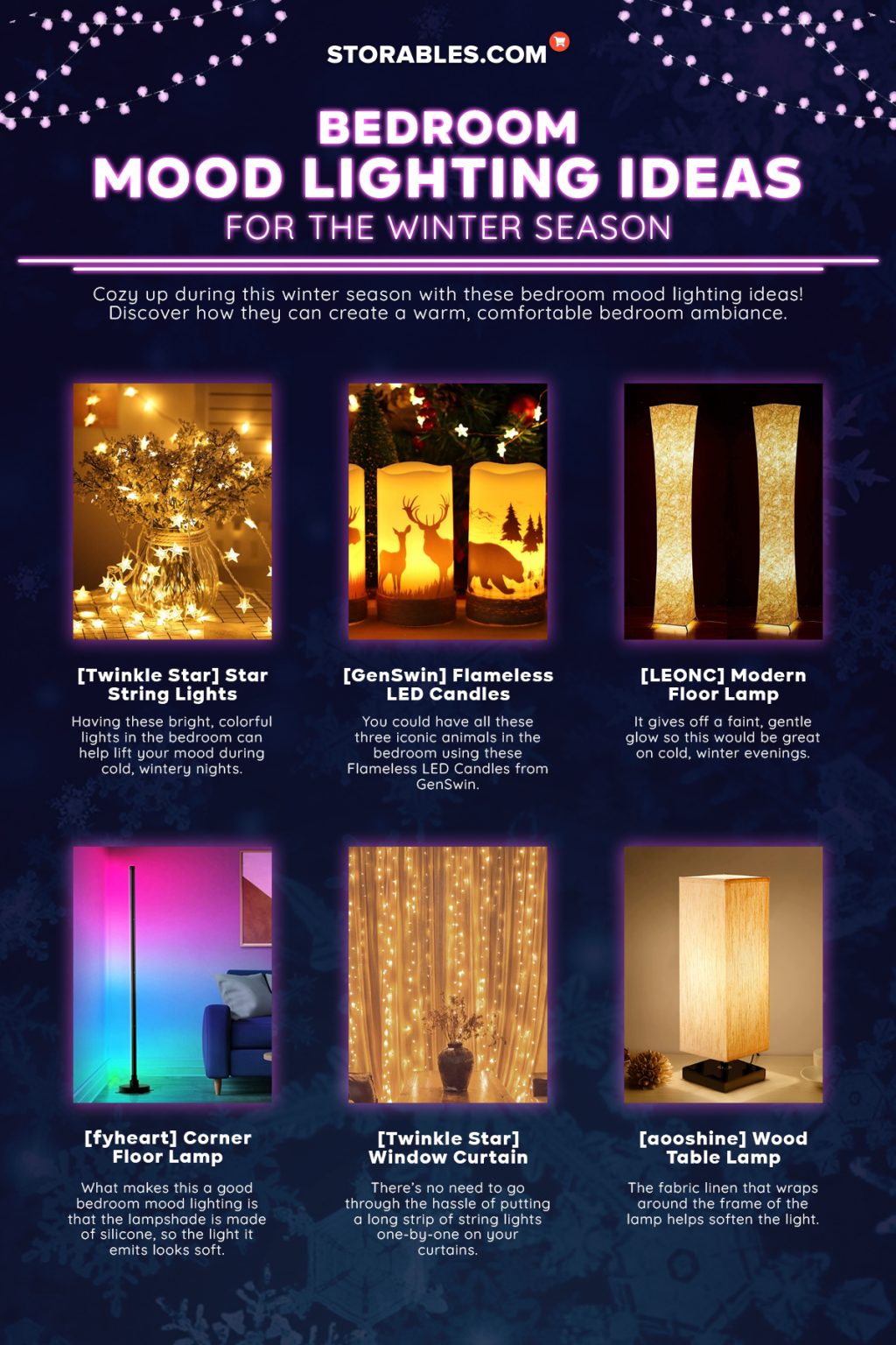 25 Best Winter Bedroom Mood Lighting Ideas