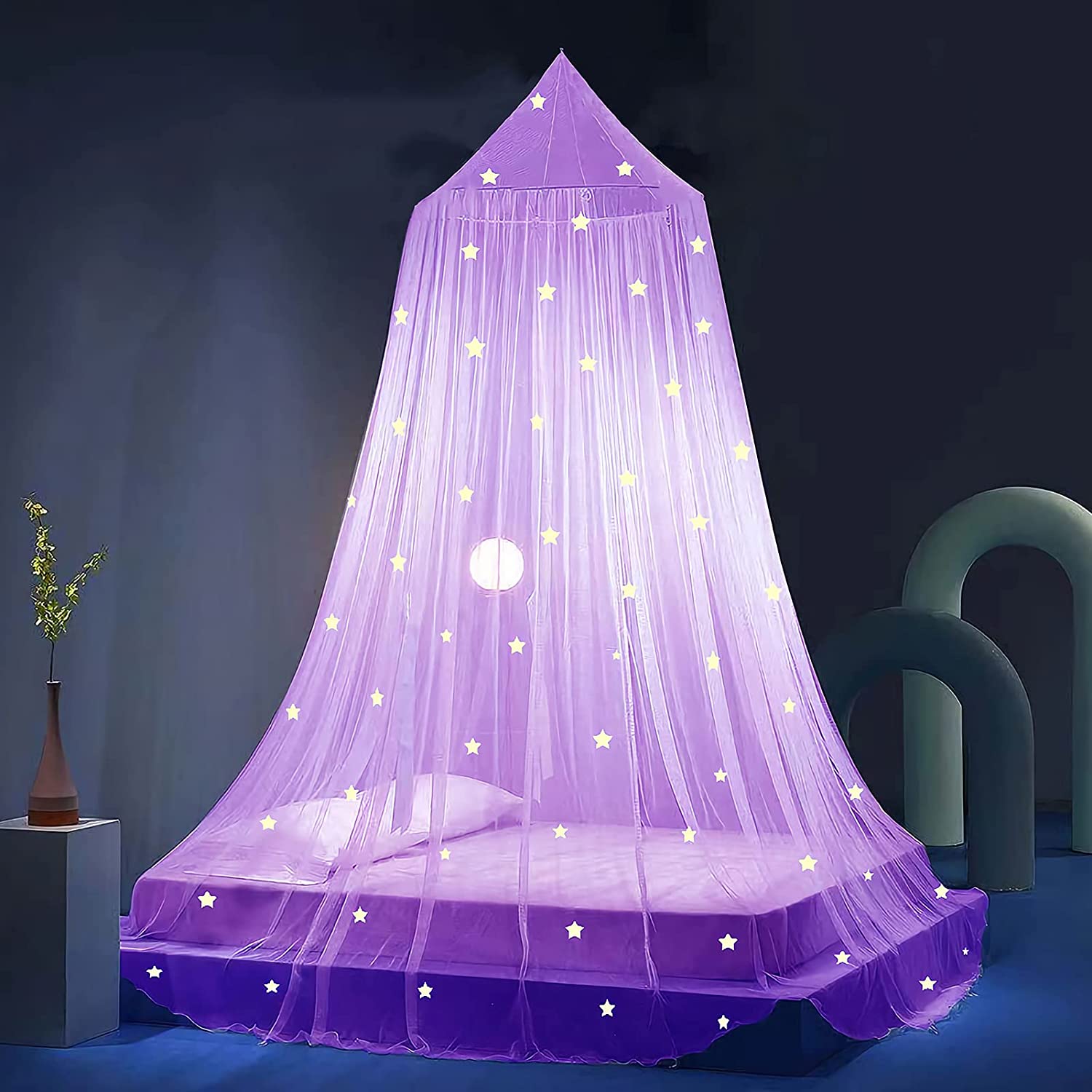 5. EIMILALY's Bed Canopy Glow in The Dark