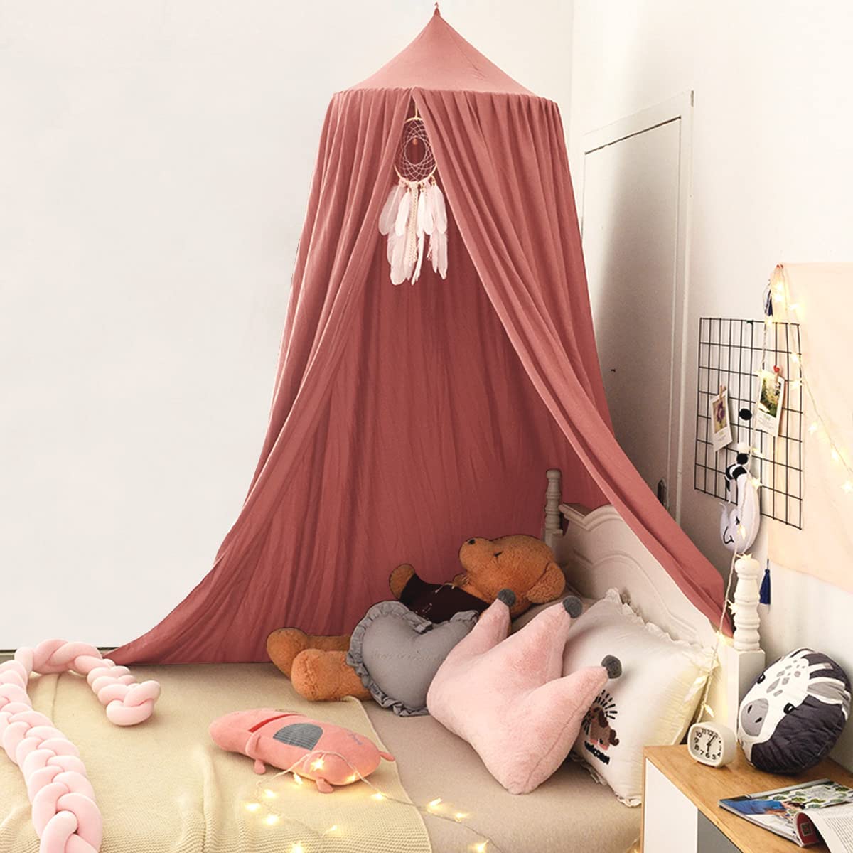 9. Kertnic Mosquito Net Bedding Decor Canopy for Kids