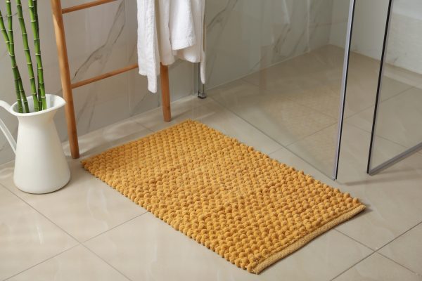 Bone,Color Premium Rubber Slip-Resistant Bathtub Long Shower Mat 