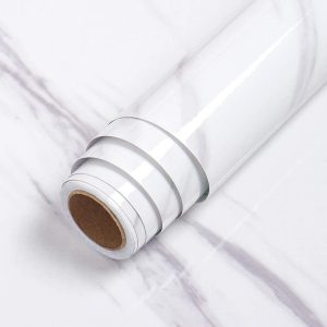 LaCheery White Marble Contact Paper