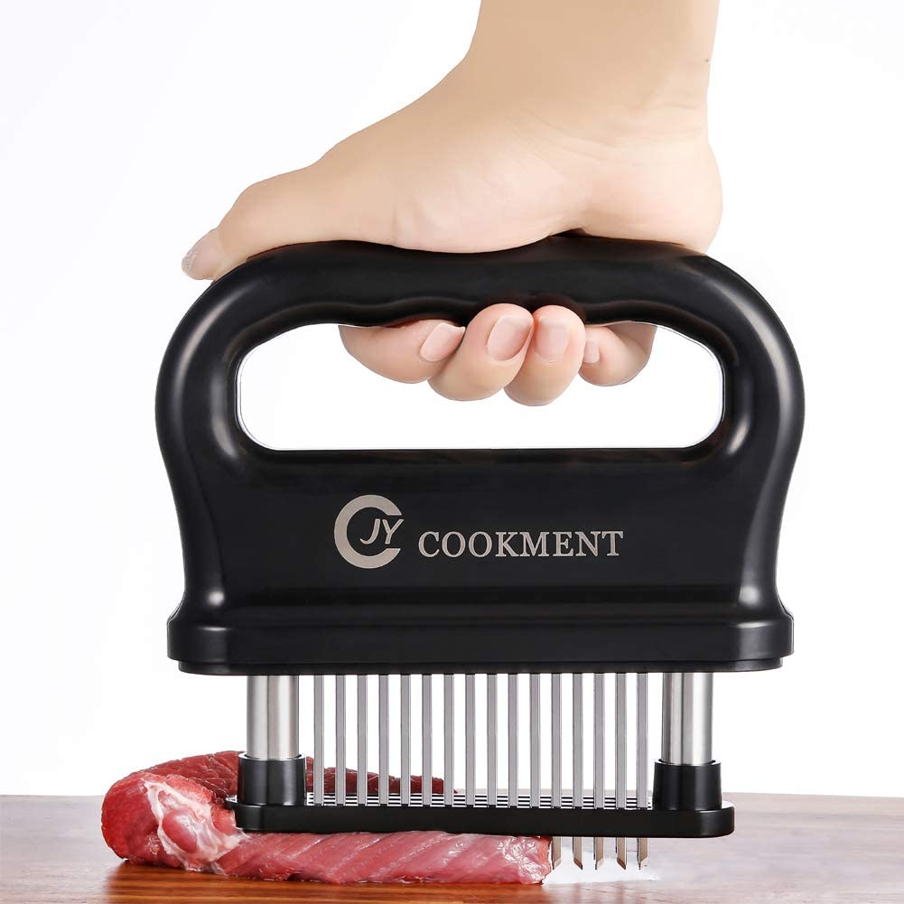 Meat Tenderizer with 48 Stainless Steel Ultra Sharp Needle Blades