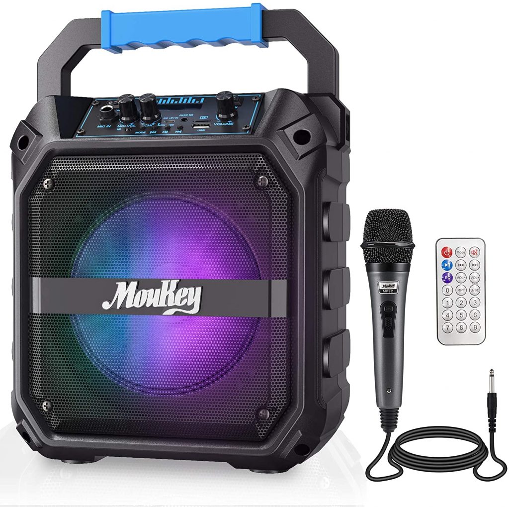 Portable Karaoke Speaker With DJ Lights