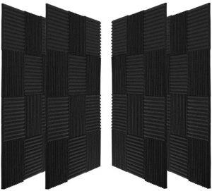 50 Pack Ice Black Acoustic Panels