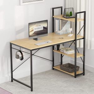 Molblly Computer Desk with Shelves Storage 